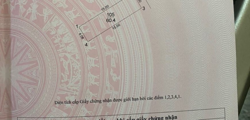 Chính chủ cần thanh khoản 60,4m đất Thái Bình Mai Lâm, Đông Anh đường 2m ngõ thông