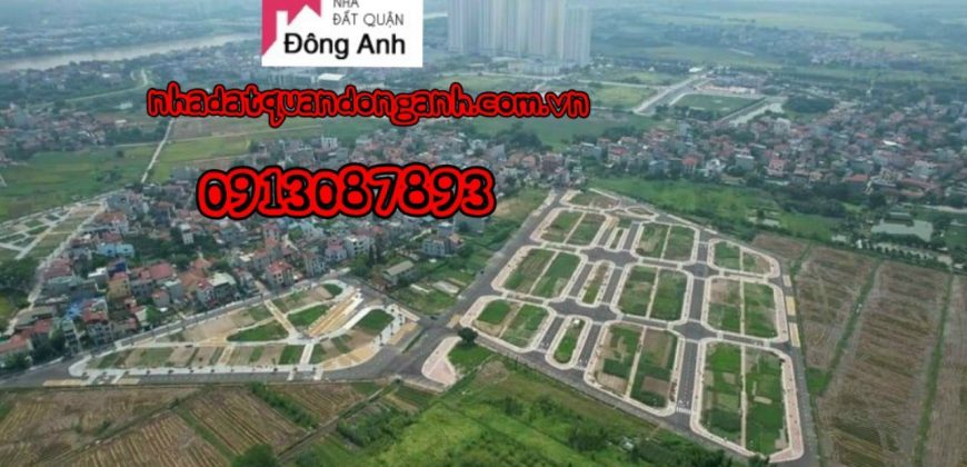 ĐẤT TÁI ĐỊNH CƯ X1 ĐÔNG HỘI, ĐÔNG ANH – MẶT ĐƯỜNG 25m nhìn thẳng sông NGŨ HUYỆN KHÊ