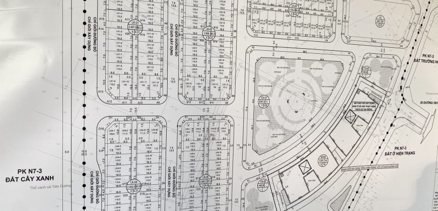 Sang nhượng lô góc xẻ khe 3 mặt thoáng mặt đường 25m đấu giá Tây Bắc – Lễ Pháp, Tiên Dương, Đông Anh