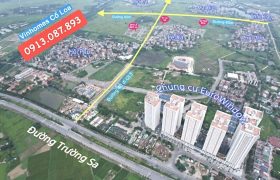 ĐẤT TÁI ĐỊNH CƯ X1 ĐÔNG HỘI, ĐÔNG ANH – MẶT HƯỚNG BẮC VIEW VƯỜN HOA
