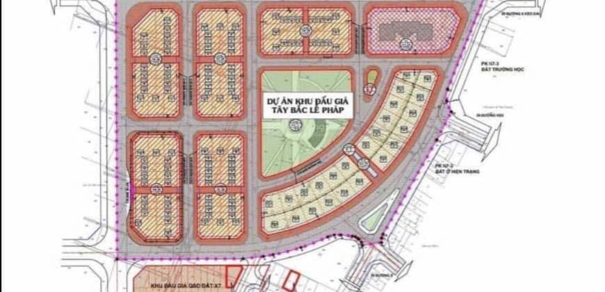 Chuyển nhượng lô góc view vườn hoa đấu giá Tây Bắc-Lễ Pháp , Tiên Dương, Đông Anh