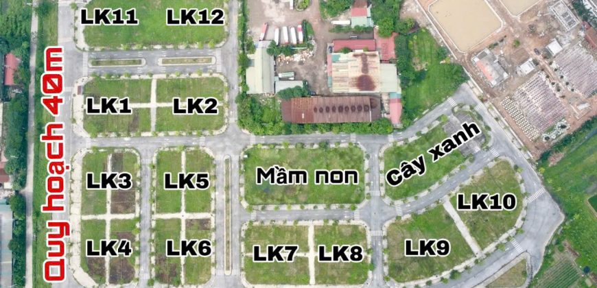 Bán lô đất khu Tái định cư BCA Cổ Dương, Tiên Dương, Đông Anh giáp mặt đường quy hoạch 40m