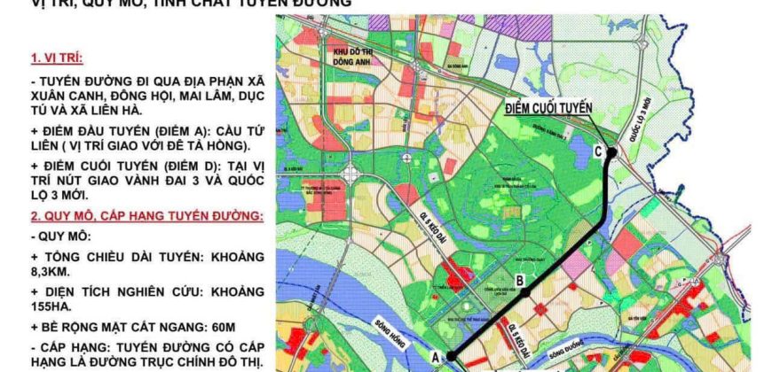 Đất Đấu Giá Đình Tràng – Dục Tú – Đông Anh 2 mặt đường trước và