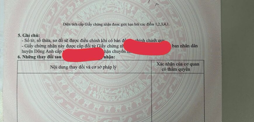 Chuyển nhượng lô góc xẻ khe TT4-8 Tái Định Cư Mai Hiên ,Mai Lâm,Đông Anh mặt đường đôi quy hoạch 30m.