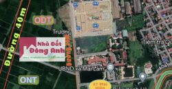 Chuyển nhượng lô góc xẻ khe TT4-8 Tái Định Cư Mai Hiên ,Mai Lâm,Đông Anh mặt đường đôi quy hoạch 30m.