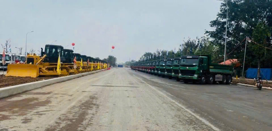 Siêu phẩm mặt đường 40m tại X1 Đông hội – Mai Lâm: dt 80m2 MT 5m hai mặt thoáng, vỉa hè rộng 7m thênh thang