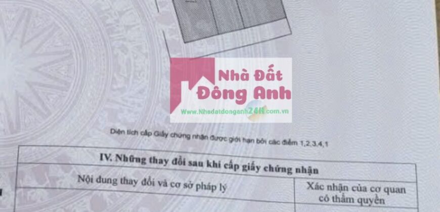 Chuyển nhượng 73m thổ cư làng văn hoá Lại Đà,Đông Hội,Đông Anh chân cầu Tứ Liên tương lai.