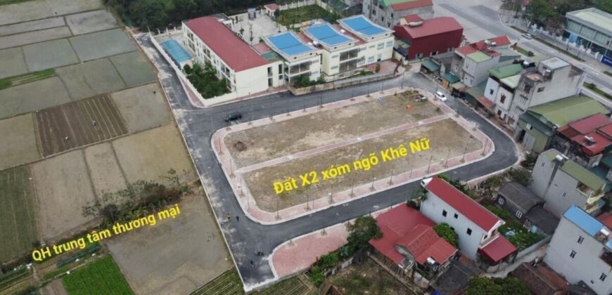 Bán 75m đất Khu đấu giá X2 , thôn khê Nữ, xã Nguyên Khê, huyện Đông Anh, Hà Nội